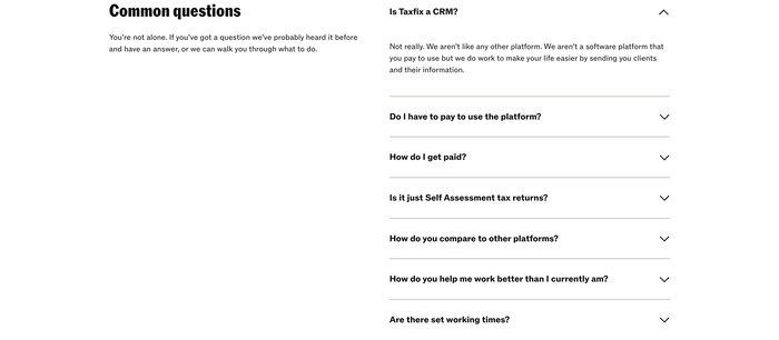 b-faqs screenshot 2