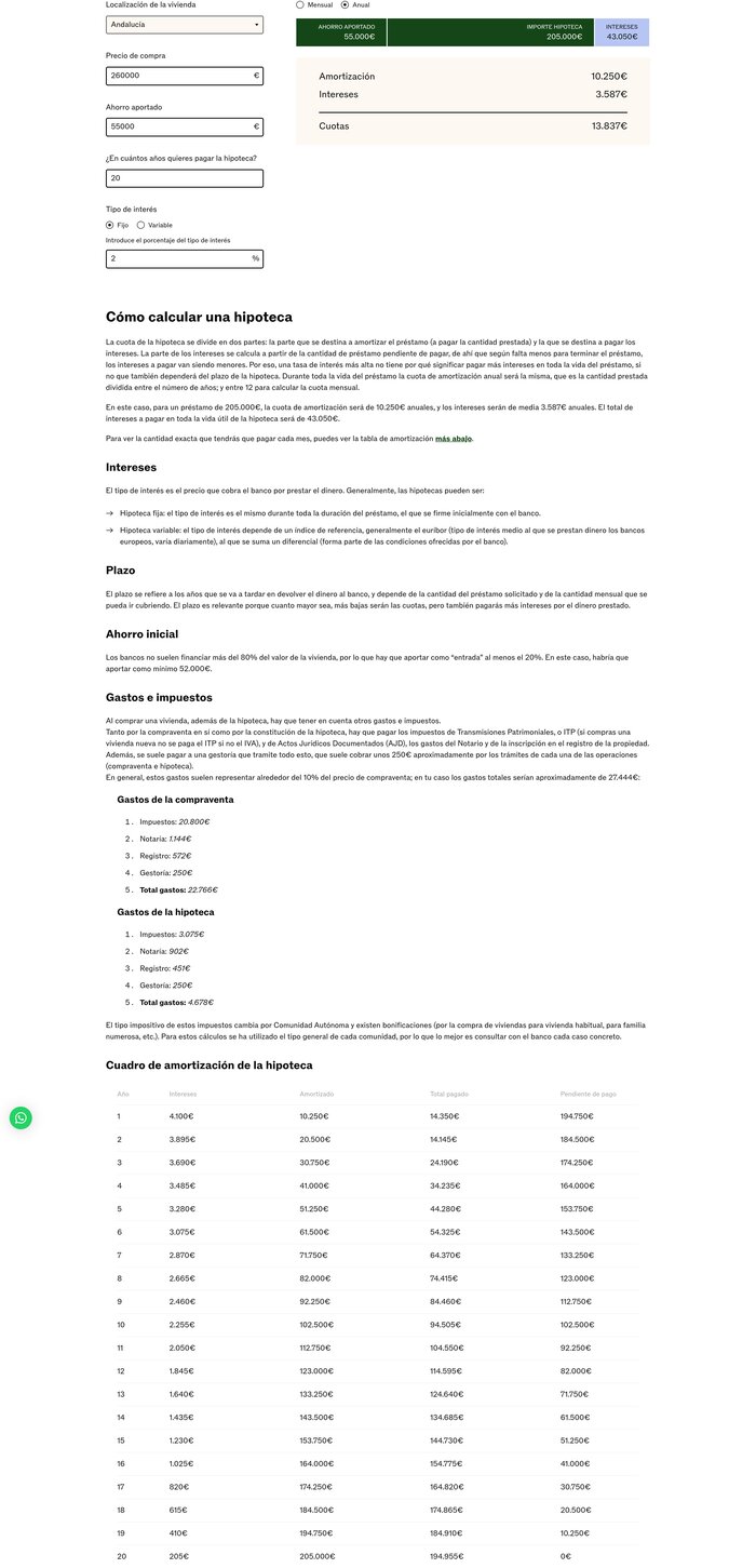 c-block-calculator screenshot 2